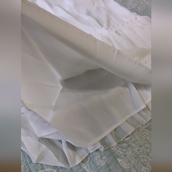 MaxSport White Sleeveless Dress with Floral Embroidery. NWOT Size 8. - Picture 10 of 10